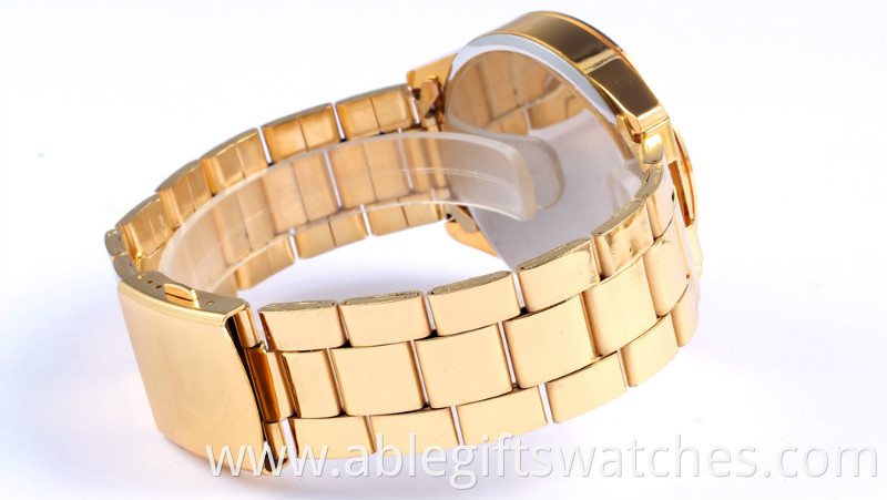 gold alloy watch